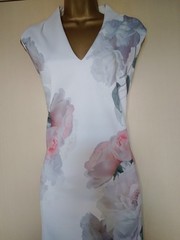 Ted Baker &lsquo;Marah&rsquo; Floral Bodycon Midi Dress Size 4 (uk 14)