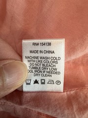 Staud Elio Orange Grapefruit Mini Dress Sz 6 Tiered Cotton