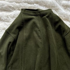 45R / 45rpm Cotton blend Stretch Moleskin Serge Dress Khaki Exc