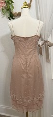 VTG Y2k 90s Scala Silk Beaded Slip Dress Mermaid Ruffle Gown Fairy Pink- L $798
