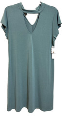 Signature Studio Olive Balsam Green Dress knee Length Size M NWT