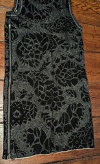 Theory Women&rsquo;s Black Floral Turtleneck Sweater Dress w/ Size Zip Size Medium