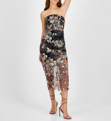 Sam Edelman Women&rsquo;s Sequined Strapless Mini Dress MSRP $168