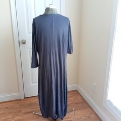 Made In Israel Grey Womens Dress Long Sleeve Miss U Tunic Dress Size M/L Long