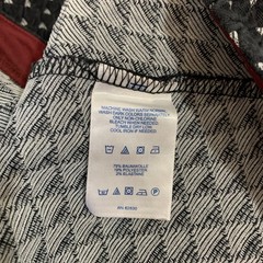 Lands&rsquo; End Womens Knit Dress Geometric Print Knee Length Short Sleeve M 10-12