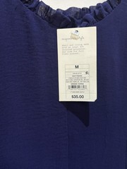 NWT Chiffon Ruffle Size M Maxi Dress from A New Day NAVY BLUE