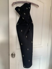 Bella Barnett Cocktail Dress Womens (Small) Black Silver Sequins Embellished