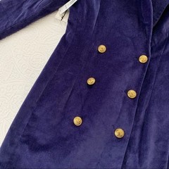 Aritzia Babaton Pelli Velvet Blazer Dress, Dark Shibori