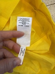 J.Crew Maxine Yellow Linen High-Neck Shift Dress Small Beach Vacation Resort