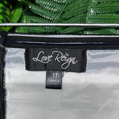 Love Reign Dress 11 Black White Strapless Rhinestone Belt Party Cocktail 3012