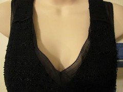 NWT – VERA WANG ladies Black sleeveless dress – sz 2P – MSRP $78.00 – Pretty!