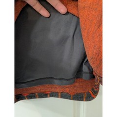 Boden Grey Orange Abstract Geometric Knit Shift Dress 6R mod retro 60s artsy