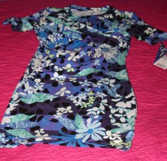 Peter Pilotto DRESS~RETIRED NWT Target Stretch~Purple Blue Floral Size SP FREE H