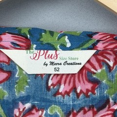 The Plus Size Store Meera Creations Dress Womens 52 6XL Floral Kaftan Maxi Boho