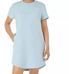 Dress Blue Sandwash Short Sleeve Super Soft Women&rsquo;s Size S By Member&rsquo;s Mark