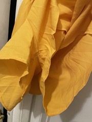 Women’s Mustard Yellow Halter Romper Dress Skort Style Size XS Fit & Flare
