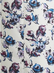 Emilia Wickstead Rumi Floral Satin Fit & Flare Midi Dress, NWT, 1500 USD, Size 8