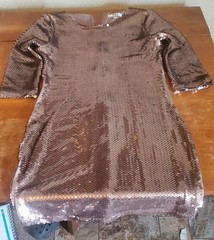 BB Dakota Medium Sequined Dress- Missing Sequins On Sides