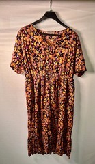 Ulla Popken/Studio Untold Leopard Print Dress Plus Size US 20/22 Multicolor