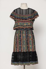 Philosophy by Lorenzo Serafini Boho Floral Lace Midi Dress | Size 12