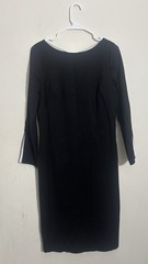 Banana Republic WomensBlackWhite Slit Sleeve Stretch CareerPencil Dress Sz 6