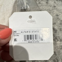 Altar’d State NWT Linen Blend Dress Oatmeal Color Size Medium