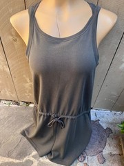Recreation Thread & Supply GRAY Sleeveless Romper w/ Drawstring – Women&rsquo;s Sz S