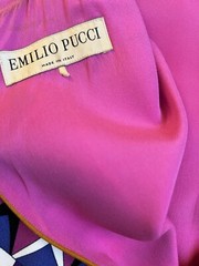 EMILIO PUCCI Sleeveless Multicoloured Wave-Print Tunic Dress- Size S/M IT 42