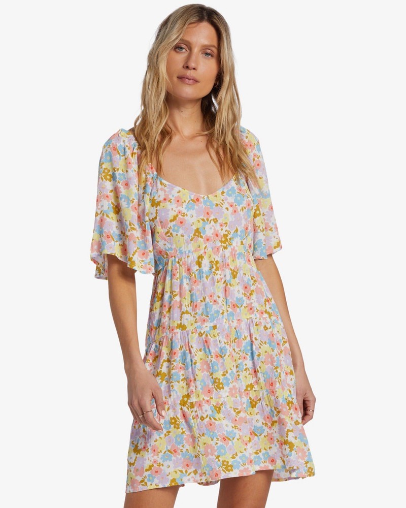 $66 Billabong Women’s Take A Chance Mini Dress Salt Crystal Size M