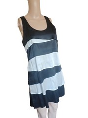 Karlie Womens Sleeveless Silk Sheath Pencil Dress Ruffled Sleeves Size Small