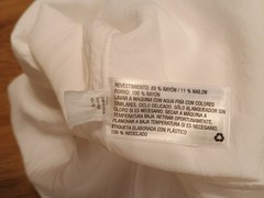 Mossimo Adjustable Spaghetti Strap Button Slits White Rayon Nylon Midi Dress M