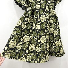 ASOS Jacquard Plunge Mini Dress 8 Floral NWT Babydoll Bloomcore Wedding Guest
