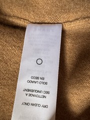 FRAME Size Medium Cashmere Blend Camel Cutout Sweater Dress Long Sleeve