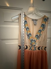 FLYING TOMATO Embroidered PRINCESS HEM MOON MAGC MAXI DRESS WOMENS Medium