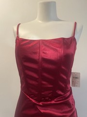 Windsor Burgundy Red Corset Gown Formal Maxi Dress Size Small New With Tags