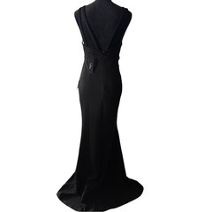 Lulus Dream About You Black Backless Maxi Dress Medium Mermaid Formal NWT