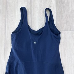 Lululemon Align mini Dress with Liner Shorts & Phone Pocket in Navy Blue, size 6