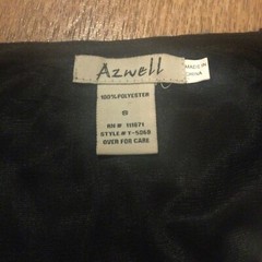 Azwell Black and Silver Sequin Beaded Dress Sz Sm