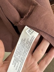 Massimo Dutti Limited Edition Linen Cape Top In Brown