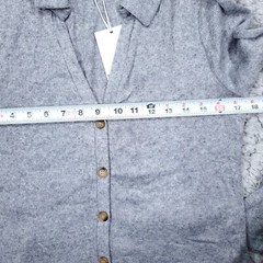 Walter Baker Rhonda Sheath Button Front Knitted Mini Sweater Dress Medium Gray