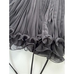 Alberto Makali Avant Garde Chiffon Bubble Hem Dress Gothic Fairy Grunge Mini Med