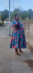  African Dress Midi/African Print Elegant  Midi Dress, African Clothing,