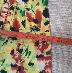 LANE BRYANT DRESS PLUS SIZE 22 24 YELLOW ORANGE GREEN ABSTRACT FAUX WRAP…