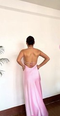 Zara Bow Back Lave Long Sexy Dress