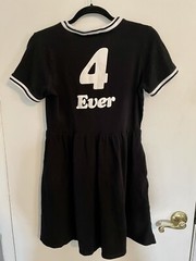 Hot Topic Leave Me Alone 4 Ever Emo Ringer Dress With Pockets Size XS