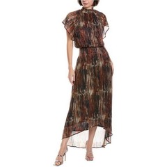 Ramy Brook Multi-Tone High-Low Pleated Maxi Dress XS NWT