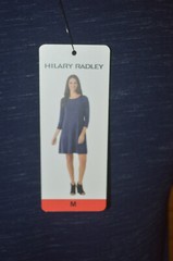 Women&rsquo;s Hilary Radley Navy Blue Blend 3/4 Sleeve Shift Dress Sizes S, M,L,XL