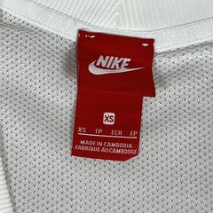 Nike NSW BTFL X Tank Dress Womens XS White Mesh V Neck Athletic AO7429-121