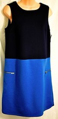 women&rsquo;s MERONA colorblock dress size small sleeveless shades of blue brand new