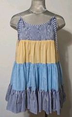 Solid & Striped Parker Blue & Yellow Striped Mini Dress Size XS